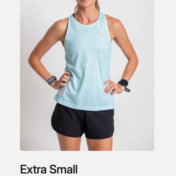 NWOT Bakline Far Rockaway Running Singlet, Women's XS, "Seaglass" Teal - Picture 7 of 7